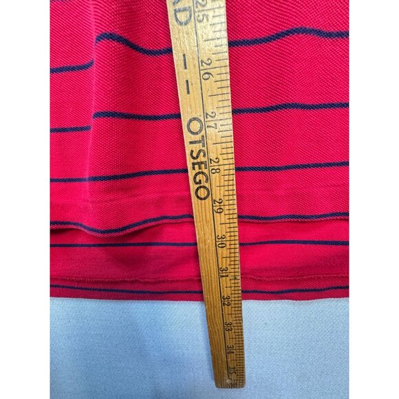 Polo By Ralph Lauren Mens Striped Short Sleeve Polo Shirt Sze XL Red Casual Golf - Picture 5 of 10